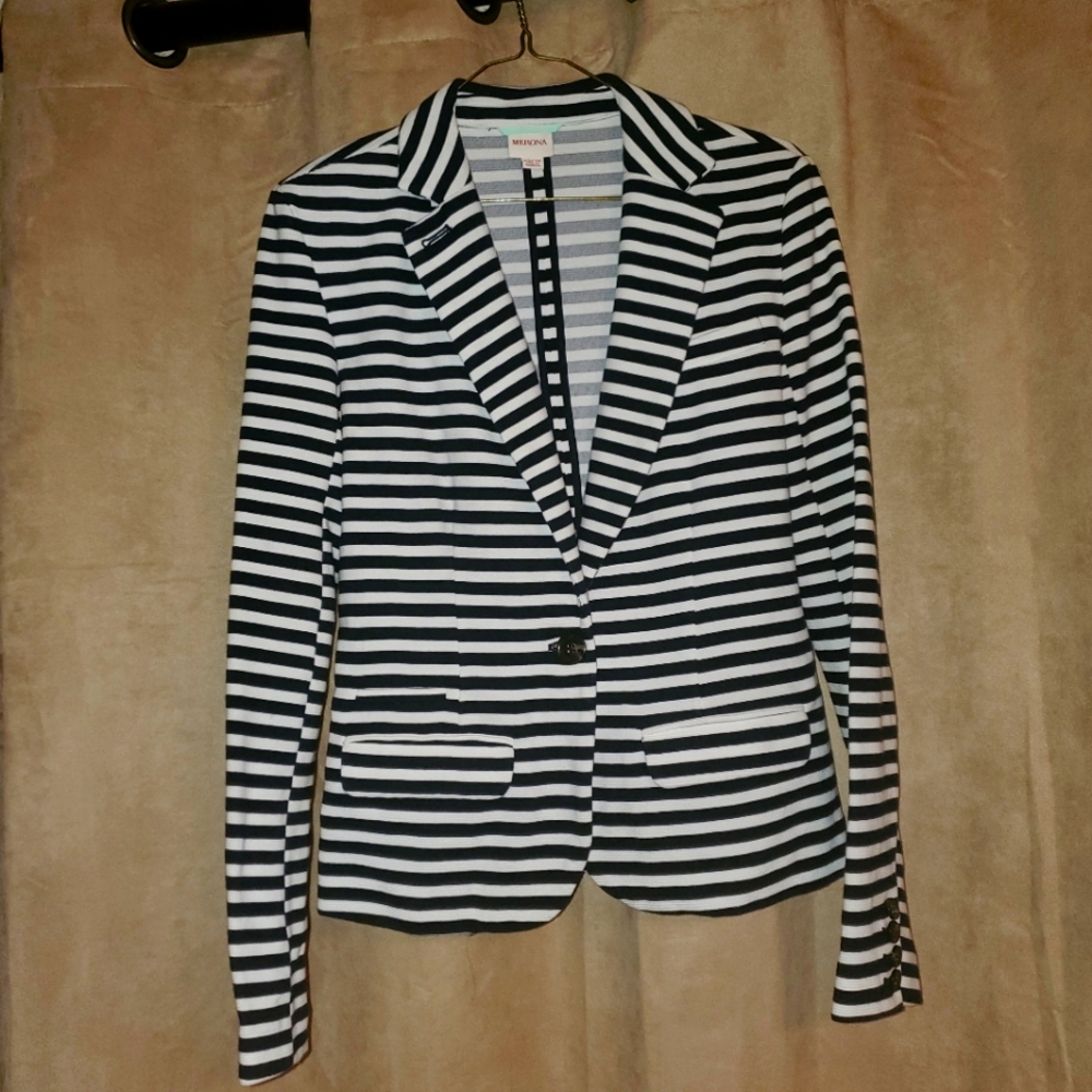 Striped women's blazer x-small